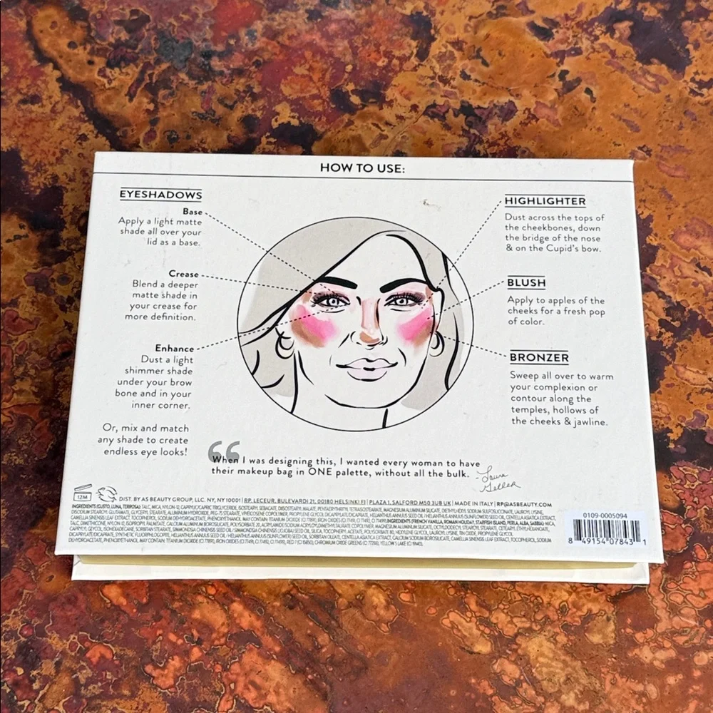 Laura Geller Tuscan Dreams 6 Eyeshadow Palette with Bronzer Blush & Highlighter - Picture 6 of 7